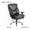 Flash Furniture Office Chair, 34"L48"H, Adjustable Padded, HerculesSeries GO-2085-LEA-GG