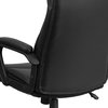 Flash Furniture Leather Executive Chair, 22-, Padded, Back, Seat, Frame: Black GO-2196-1-GG
