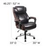 Flash Furniture Office Chair, 33"L52"H, Padded, ContemporarySeries GO-2223-BN-GG