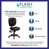 Flash Furniture Metal Contemporary Chair, 18-1/4" to 21-1/2", Black LeatherSoft GO-930F-BK-LEA-GG