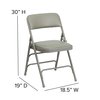Flash Furniture Vinyl Folding Chair, Gray HA-MC309AV-GY-GG