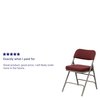 Flash Furniture Fabric Folding Chair, Burgundy HA-MC320AF-BG-GG
