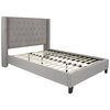 Flash Furniture Platform Bed, Riverdale, Full, Light Gray HG-42-GG