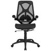 Flash Furniture Mesh Contemporary Chair, 19" to 22-1/2", Adjustable Arms, Black HL-0013T-GG
