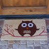 Rubber-Cal "Hooo's There?" Owl Cocomats, 18 x 30-Inch 10-106-002