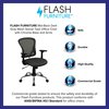 Flash Furniture Task Chair, 18" to 22", Fixed Arms, Dark Gray H-8369F-DK-GY-GG