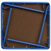 Flash Furniture Square Folding Table, 24" W X 24" L X 20.25" H, Vinyl, Blue JB-TABLE-GG