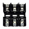 Eaton Bussmann Finger Safe Fuse Block, J UL Class, 3 Poles, 0 to 30A Amp Range, 600V AC/DC Volt Rating JM60030-3CR