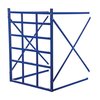 Vestil Add-On Horizontal Bar Storage Rack, 48 in D, 48 in W, 15 Shelves, Blue LBPH-EXT