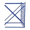 Vestil Add-On Horizontal Bar Storage Rack, 48 in D, 48 in W, 15 Shelves, Blue LBPH-EXT