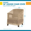 Duck Covers Elegant Swiss Coffee Patio Chair Cover, 36"x37"x36" LCH363736