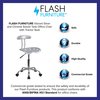 Flash Furniture Contemporary Chair, 20-1/4" to 25-3/4", Silver LF-214-SILVER-GG