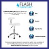 Flash Furniture Contemporary Chair, 20-1/4" to 25-3/4", White LF-214-WHITE-GG