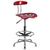 Flash Furniture Tractor Seat Stool, Wine Red LF-215-WINERED-GG