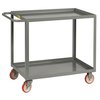 Little Giant Utility Cart, 12 ga. Steel, 3 Shelves, 1200 lb 3LG2448BRK