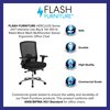 Flash Furniture Contemporary Chair, Foam, 20-1/2" to 24" Height, Adjustable Arms, Black LQ-2-BK-GG
