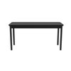 Correll Rectangle Library Table, 48" L X 29" H, Black Granite LR2448-07