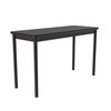 Correll Rectangle Library Table, 29" H, Black Granite LR3672-07