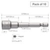 Vessel Power Bit 1/4" Hex B, A/F7x65 Nuts, PK10 MB45AF765