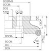 Kyocera Face Mill, MFPN 458000R10T, MFPN 8.0000" Cutting Dia MFPN458000R10T