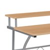 Flash Furniture Clifton Maple Computer Desk with Top and NAN-CLIFTON-MP-GG