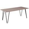 Flash Furniture Driftwood, Coffee Table, Black Metal Legs NAN-JH-1701-GG