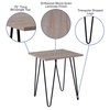 Flash Furniture Square End Table, 19" W, 19" L, 22" H, Laminate Top, Wood Grain NAN-JH-1703-GG