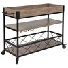 Flash Furniture Kitchen Bar Cart, Oak Wood, Buckhead NAN-JH-17105-GG
