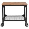 Flash Furniture Kitchen Bar Cart, Rustic Wood, Grant Park NAN-JH-17109-GG