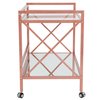 Flash Furniture Kitchen Bar Cart, Glenwood Glass NAN-JH-17110-GG