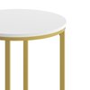 Flash Furniture Round End Table, 15.75" W X 15.75" L X 24" H, Laminate, White NAN-JH-1787ET-GG