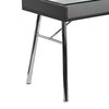 Flash Furniture Bretford Desk, 23-5/8" D X 47-1/4" W X 30.313" H, Clear/Chrome, Laminate, Table Top: Glass NAN-JN-2966-GG