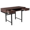 Flash Furniture Computer Desk, 23" D, 47-1/4" W, 30-1/2" H, Dark Ash, Metal, Table Top: Engineered Wood NAN-NJ-29315-GG