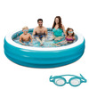 Blue Wave Products Swimming Pool, Inflatable, Round, 249 gal., 22" D, 90" dia. NT5058