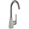Delta Single Handle 1 or 3-hole 4" installation Hole Bar Kitchen Faucet, Stainless P1819LF-SS