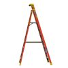 Werner 10 ft Fiberglass Platform Stepladder, 300 lb Capacity PD6207