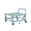 Little Giant Adj. Height Mobile Pallet Stand, 48x48, Handle, Load Retainers PDSEH486PH2FLLR