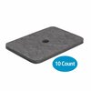 Pig Sorbent Pad, 2 gal, 17 in x 24 in, Universal, Gray, Polypropylene MAT2231