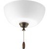 Progress Lighting Spherical Three-Light Fan Light Kit P2649-01WB