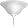 Progress Lighting LED Fan Kit, Alabaster Style Glass Bowl P2660-01