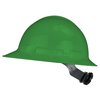 Radians Full Brim Hard Hat, Type 1, Class E, Ratchet (4-Point), Green QHR4-GREEN