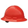 Radians Full Brim Hard Hat, Type 1, Class E, Ratchet (4-Point), Red QHR4-RED