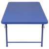 Flash Furniture Rectangle Folding Table, 29" W, 19" H, Blue RB-3060-KID-BL-GG