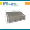 Duck Covers Soteria Grey RainProof Patio Sofa/Loveseat Cover, 37"x79" RSO793735