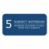 Roaring Spring Case of 5 Subject 1 Pkt Wirebound Notebooks, 11"x9", 160 sht, Asstd Covers, College Ruled w/Margin 13367cs