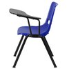 Flash Furniture Tablet Arm Chair, Left Hand Flip-Up, Blu, 21" W X 25.5" L X 32" H, Blue RUT-EO1-BL-LTAB-GG