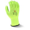 Radians Polyurethane Hi-Vis Coated Gloves, Palm Coverage, Yellow, L, PR RWG22L