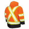 Tough Duck Men's High-visibility Orange Polyester Hi-Vis Parka size 2XL S17621