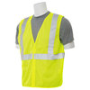 Erb Safety Safety Vest, Economy, Hi-Viz, Lime, L 61426