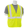 Erb Safety Safety Vest, Economy, Hi-Viz, Lime, L 61426